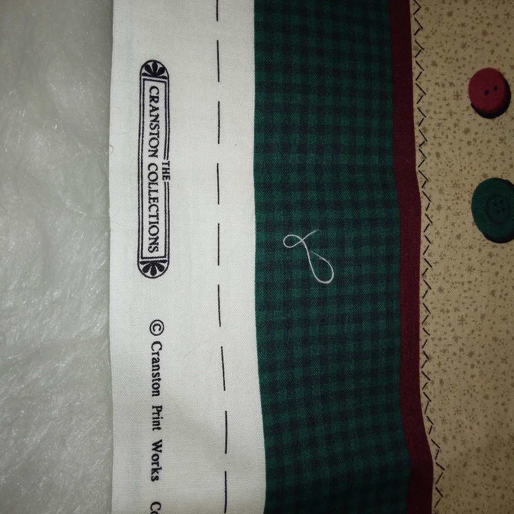 FABRIC Homespun Holidays Fabric Panel, stocking, wall hanging, ornaments